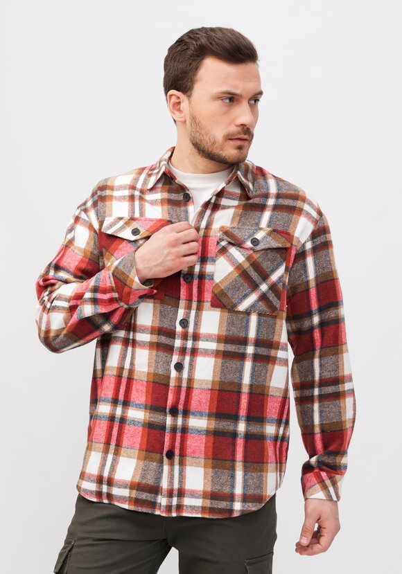 Рубашка хлопковая в клетку шир.  580, рис. 12