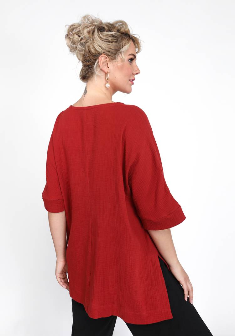 Блуза с карманами на молнии шир.  750, рис. 4