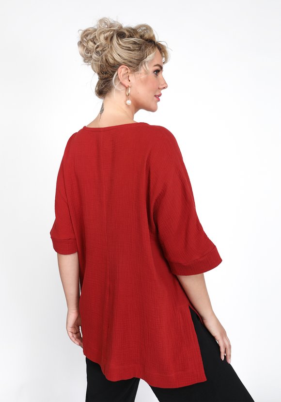 Блуза с карманами на молнии шир.  580, рис. 4