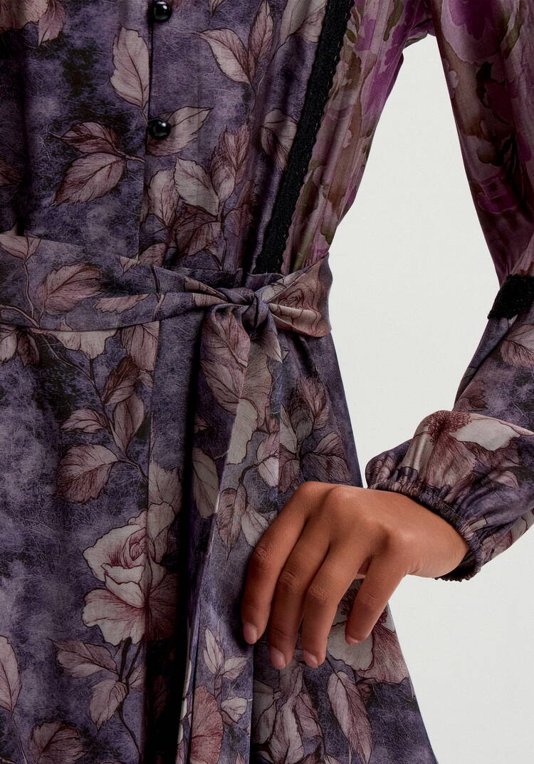 Платье с вставками кружева шир.  750, рис. 14