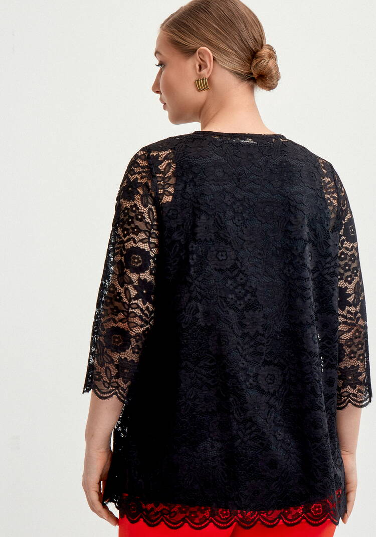 Туника из кружева с топом шир.  750, рис. 28