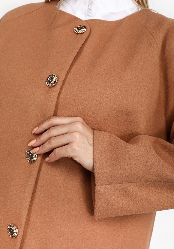 Пальто на пуговицах шир.  580, рис. 12