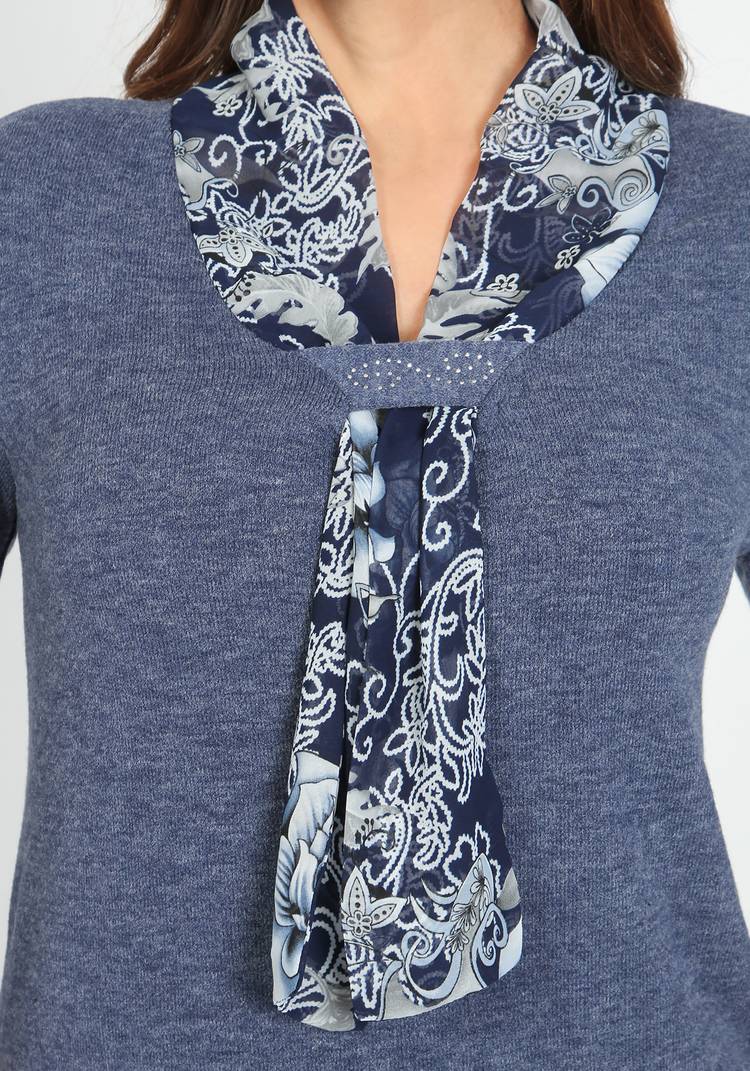 Блуза с галстуком Дебора шир.  750, рис. 5