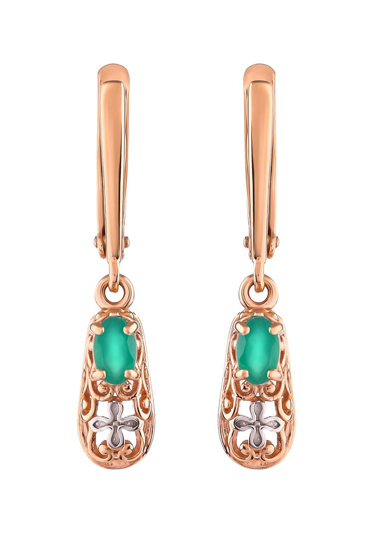 Серьги Башмачки Св. Спиридона шир.  750, рис. 1