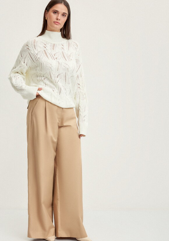 Джемпер с ажурными косами шир.  580, рис. 18