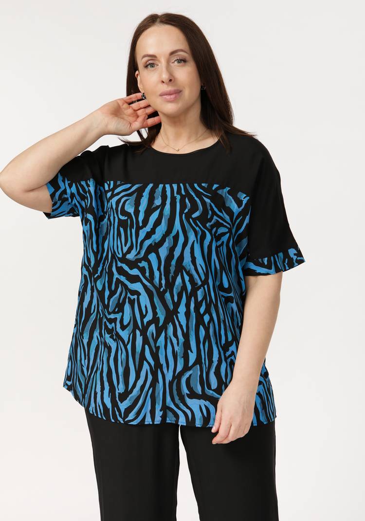 Костюм с анималистическим принтом шир.  750, рис. 9