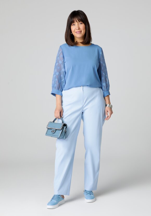 Блуза с шифоновыми рукавами 3 / 4 шир.  580, рис. 12