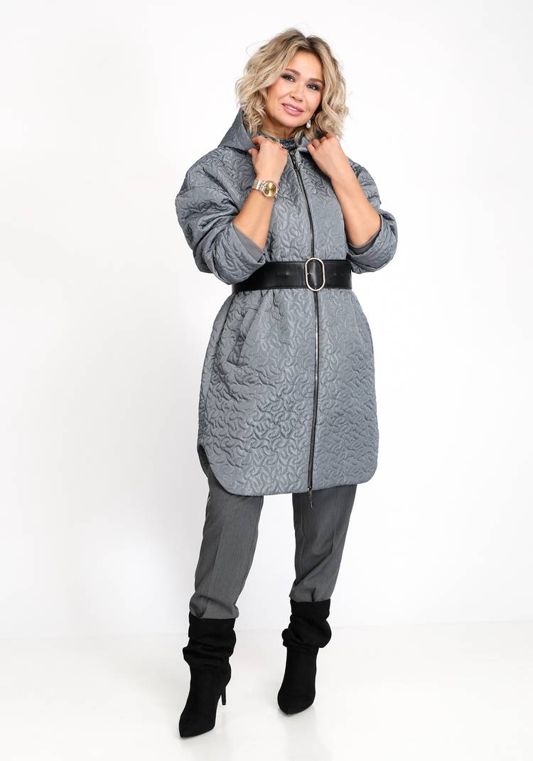 Пальто стеганое с застежкой-молнией шир.  750, рис. 19