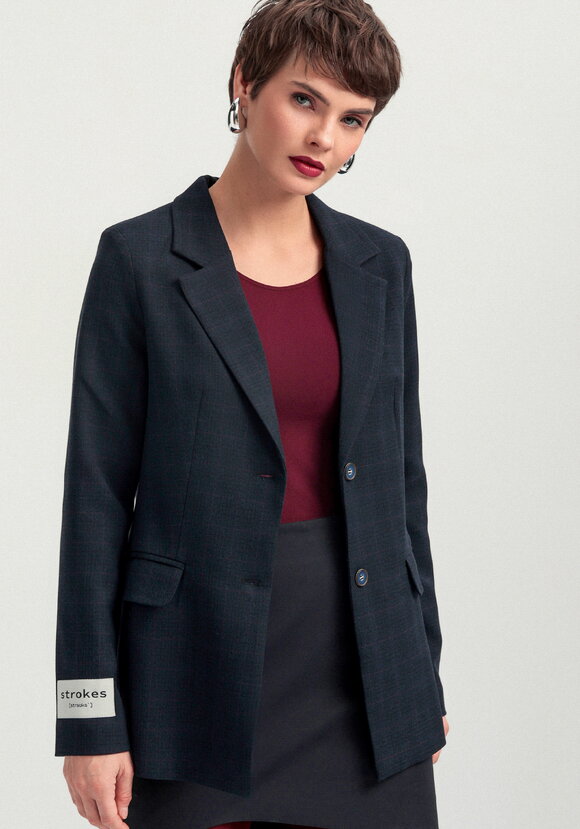 Пиджак с нашивкой на рукаве шир.  580, рис. 17