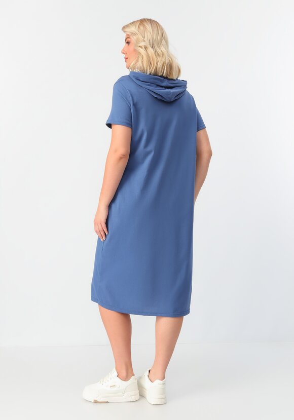 Платье с капюшоном свободного кроя шир.  580, рис. 27