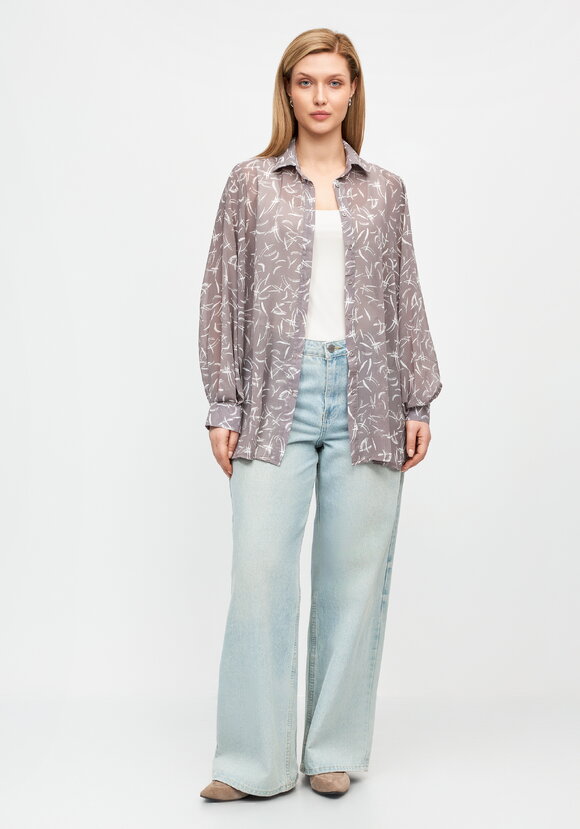 Рубашка из шифона Иветта шир.  580, рис. 2