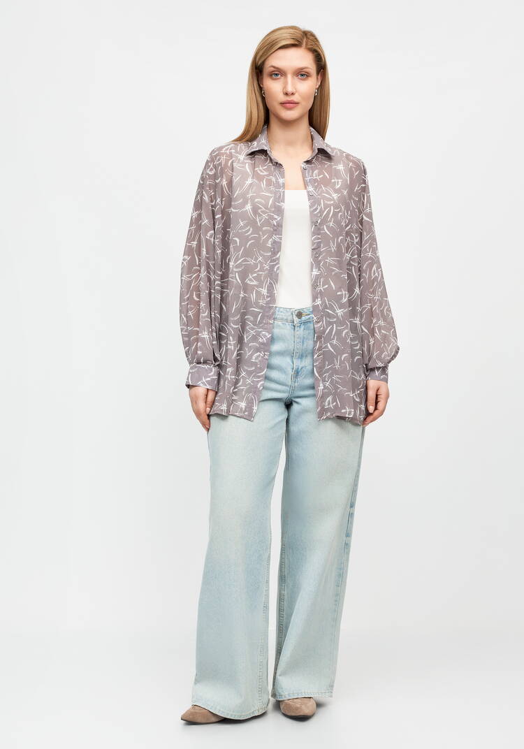 Рубашка из шифона Иветта шир.  750, рис. 2