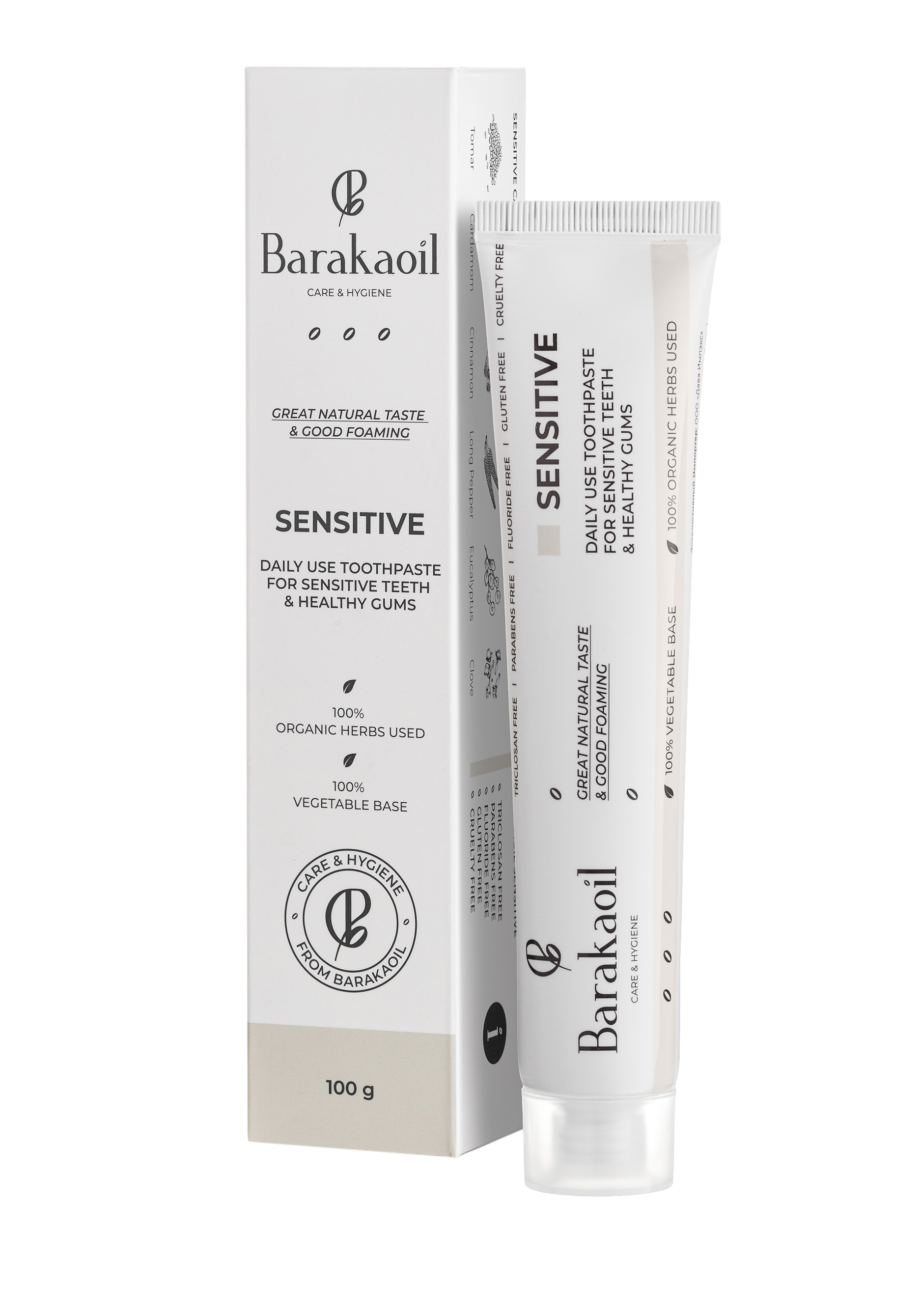 Зубная паста на основе лечебных трав и масел