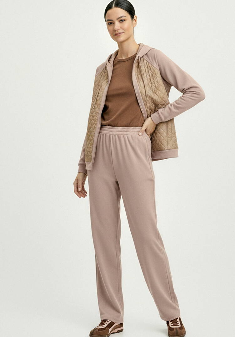 Бомбер с капюшоном из комбинированной ткани шир.  750, рис. 27