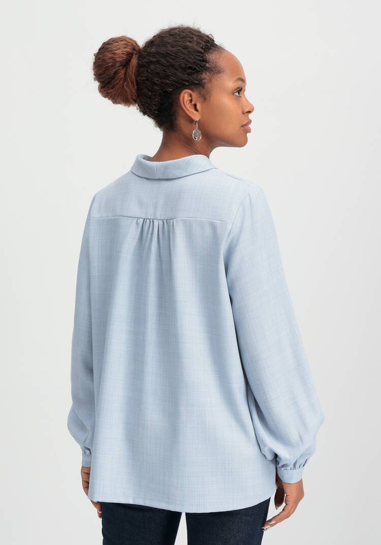 Блуза с шалевым воротом шир.  750, рис. 11