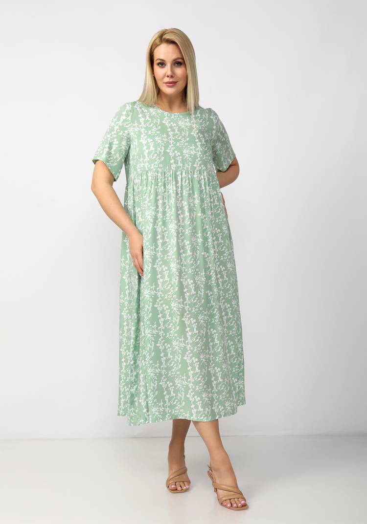 Платье свободного кроя с отрезной кокеткой шир.  750, рис. 21