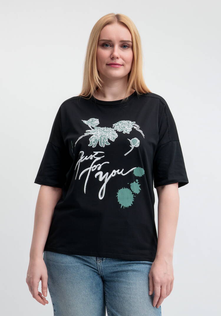 Футболка с принтом и рукавом 3/4 шир.  750, рис. 21