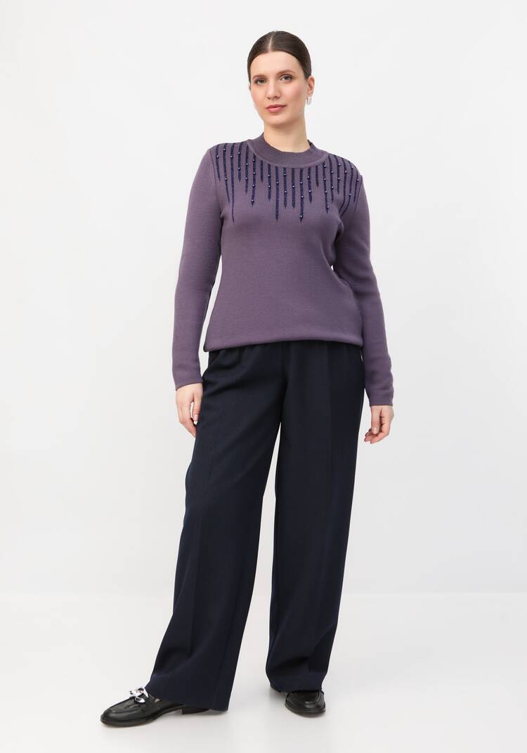 Джемпер с жемчугом и метанитью шир.  750, рис. 14