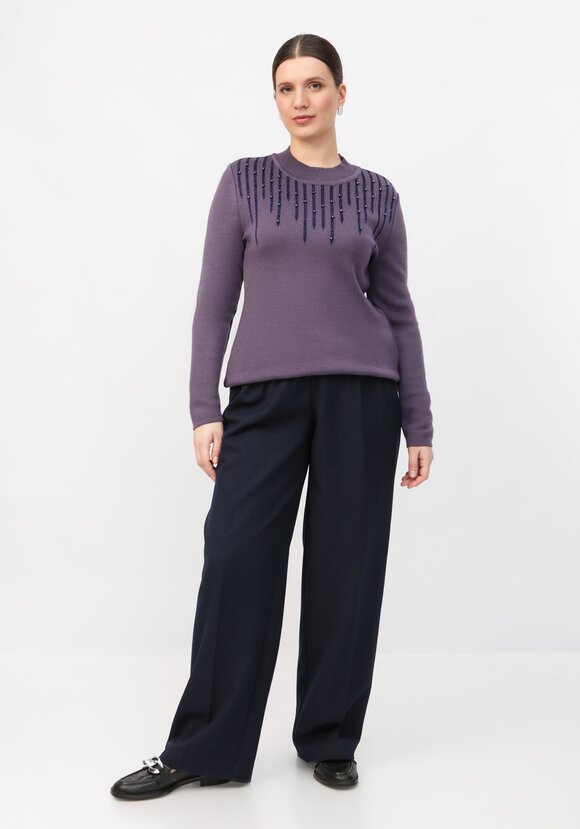 Джемпер с жемчугом и метанитью шир.  580, рис. 14