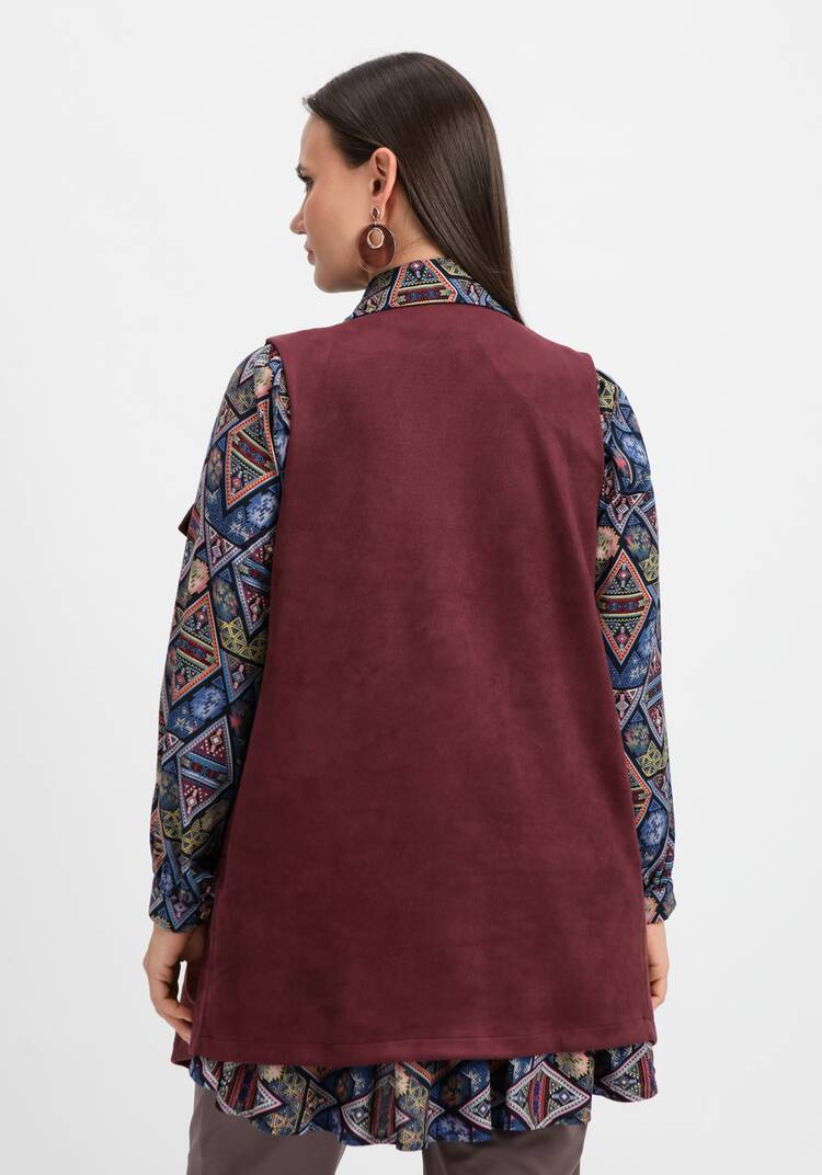 Жилет оверсайз с воротом апаш шир.  750, рис. 3