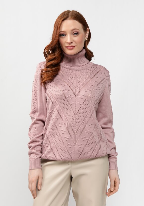 Джемпер прямого силуэта с ажурным рисунком шир.  580, рис. 17