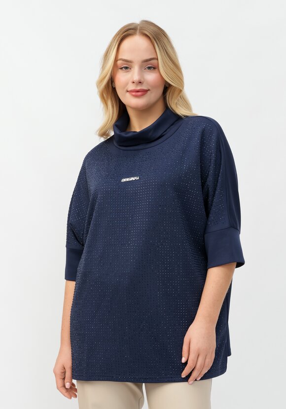 Блуза Жанна со стразами шир.  580, рис. 1