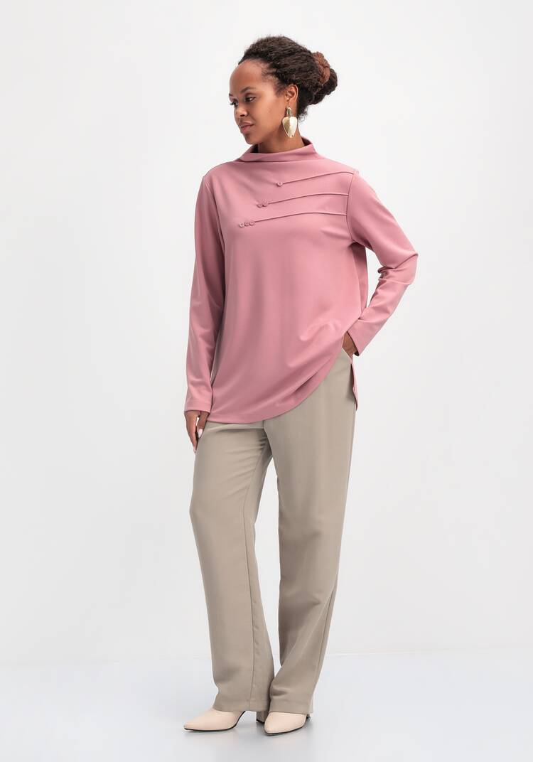 Туника свободного кроя с декором на груди шир.  750, рис. 10