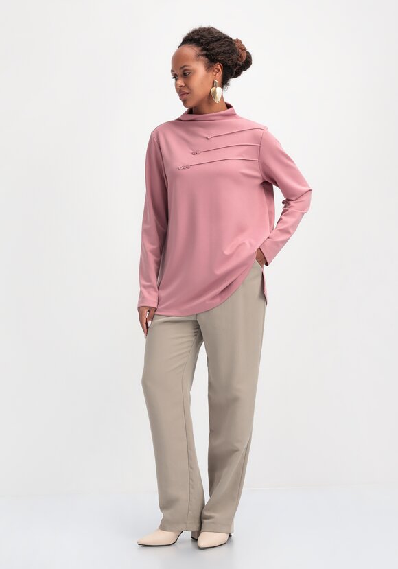 Туника свободного кроя с декором на груди шир.  580, рис. 10