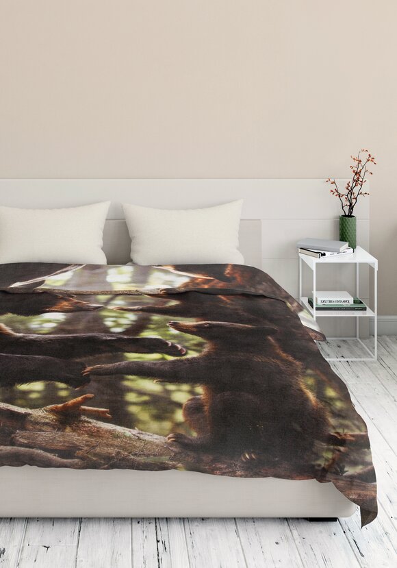 Плед-покрывало с принтом шир.  580, рис. 1