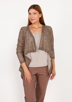 Кардиган кружевной с длинным рукавом