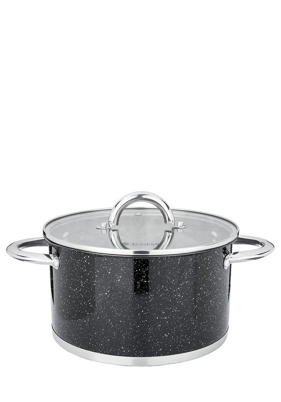 Кастрюля со стеклянной крышкой серия Мрамор шир.  580, рис. 6