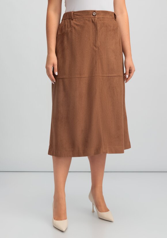 Юбка замшевая шир.  580, рис. 4