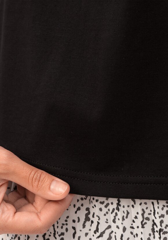 Блуза базовая с подворотами на рукавах шир.  580, рис. 6