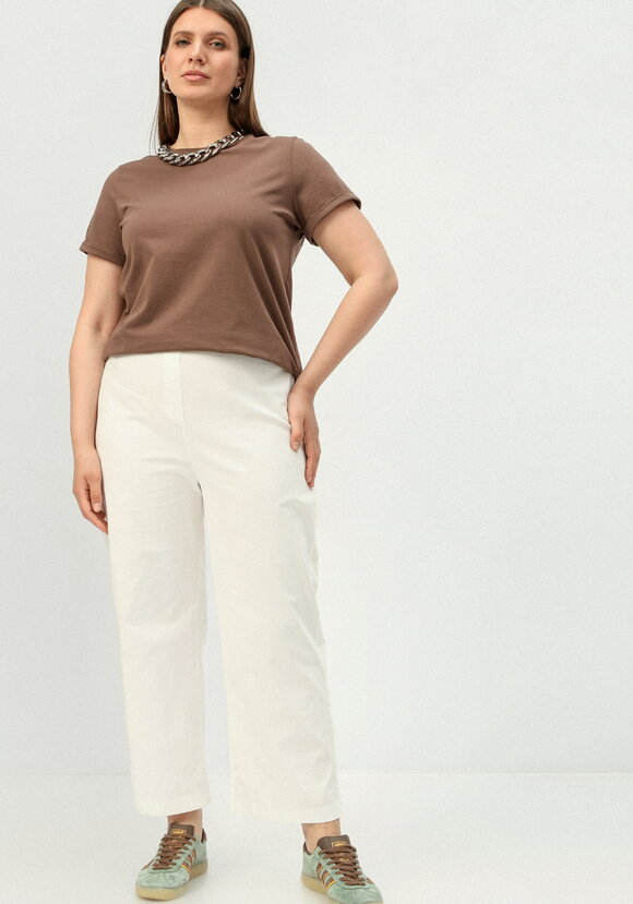 Брюки прямого кроя хлопковые шир.  580, рис. 10