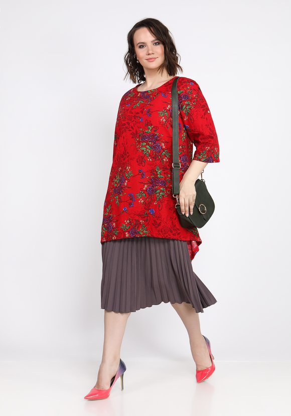 Туника Цветочный рай шир.  580, рис. 1