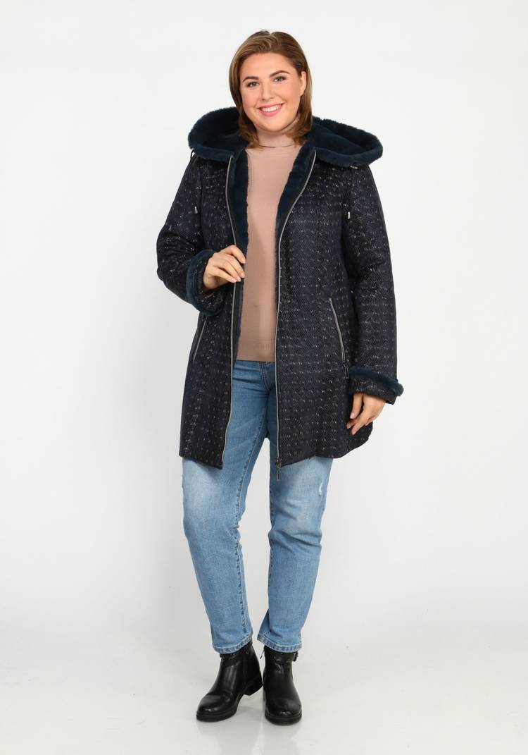 Дубленка с карманами на молнии шир.  750, рис. 10