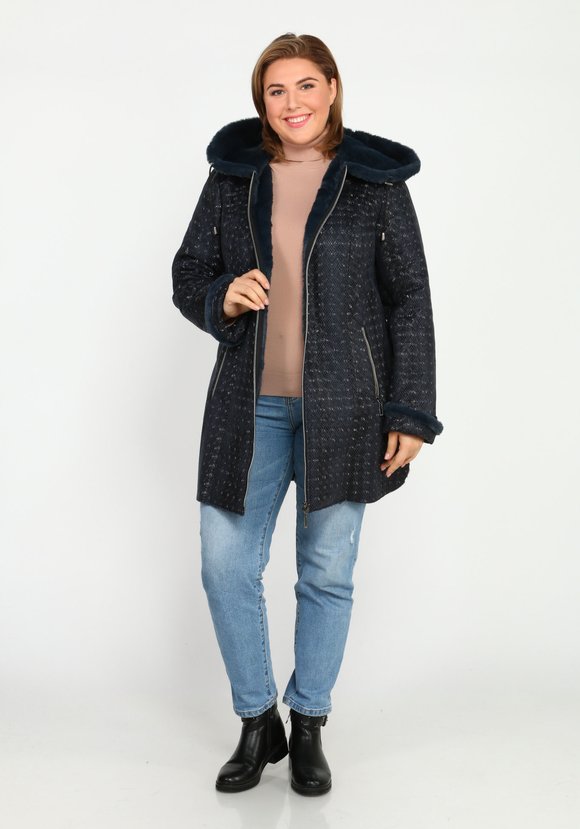 Дубленка с карманами на молнии шир.  580, рис. 10