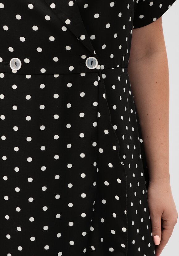 Платье в горох с юбкой-трапецией шир.  580, рис. 5