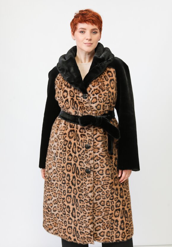 Двусторонняя искусственная шуба на поясе шир.  580, рис. 1