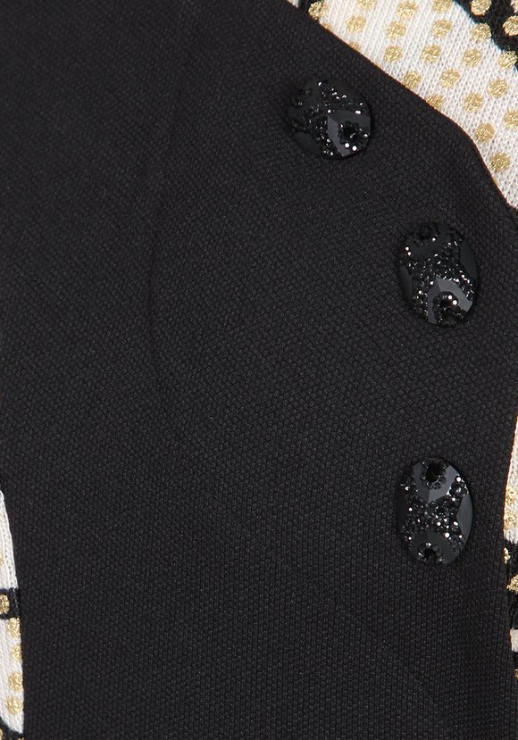 Платье-миди с принтом и контрастной вставкой шир.  580, рис. 3