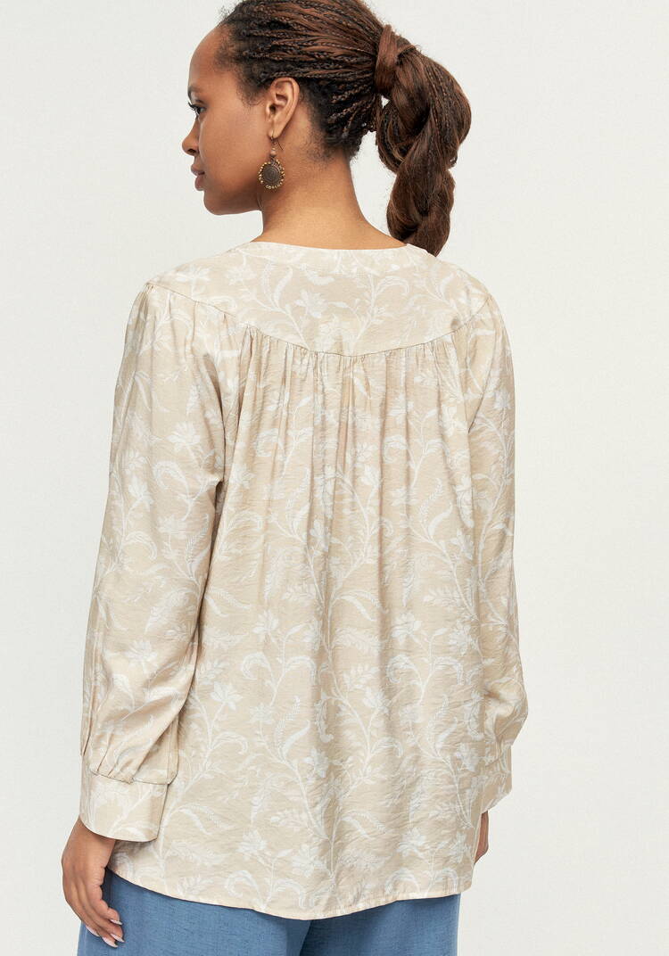 Блуза с цветочным принтом Эмилия шир.  750, рис. 10