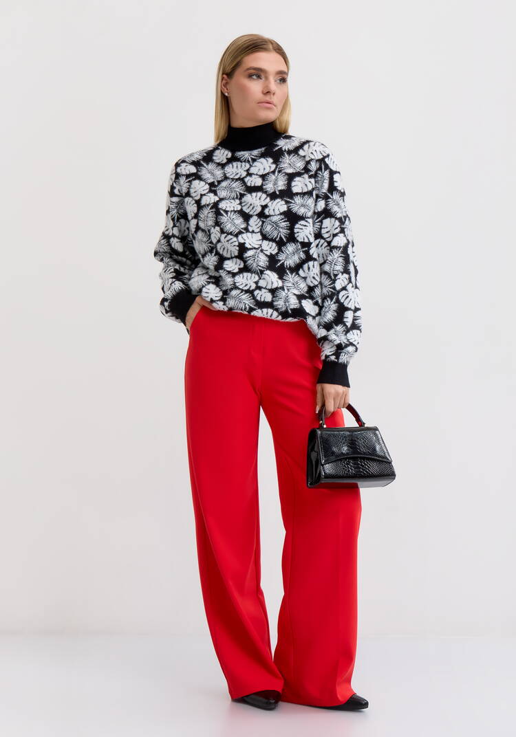 Туника пушистая с принтом шир.  750, рис. 36