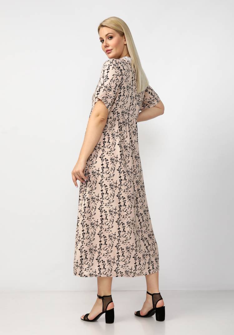 Платье свободного кроя с отрезной кокеткой шир.  750, рис. 8