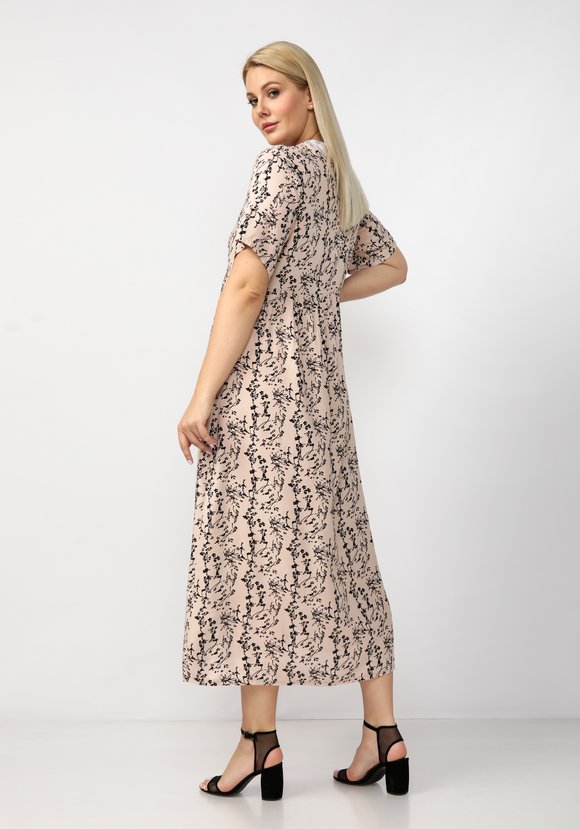 Платье свободного кроя с отрезной кокеткой шир.  580, рис. 8