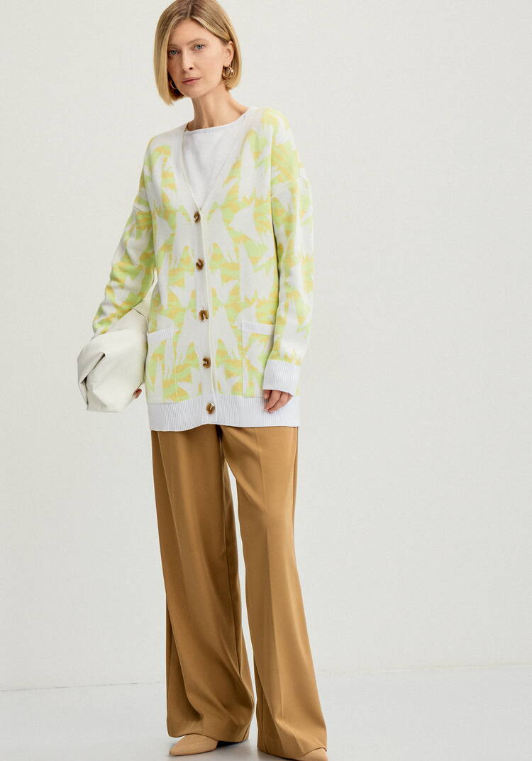 Кардиган с застежкой на пуговицы шир.  750, рис. 10