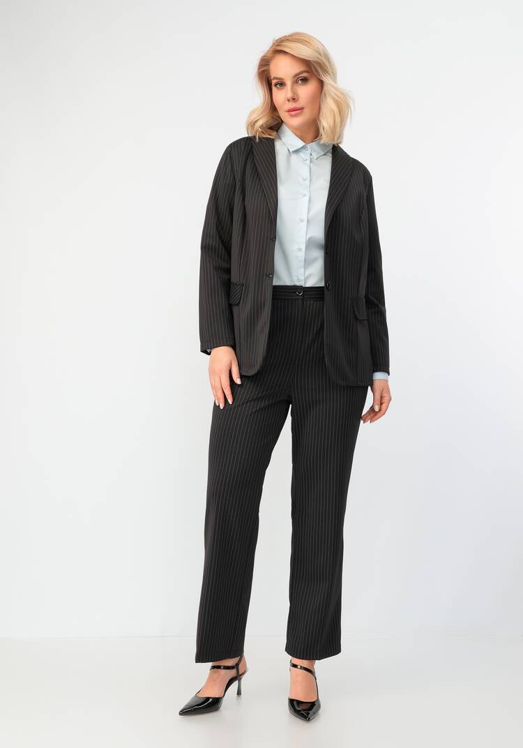 Брюки прямого кроя в полоску шир.  750, рис. 28