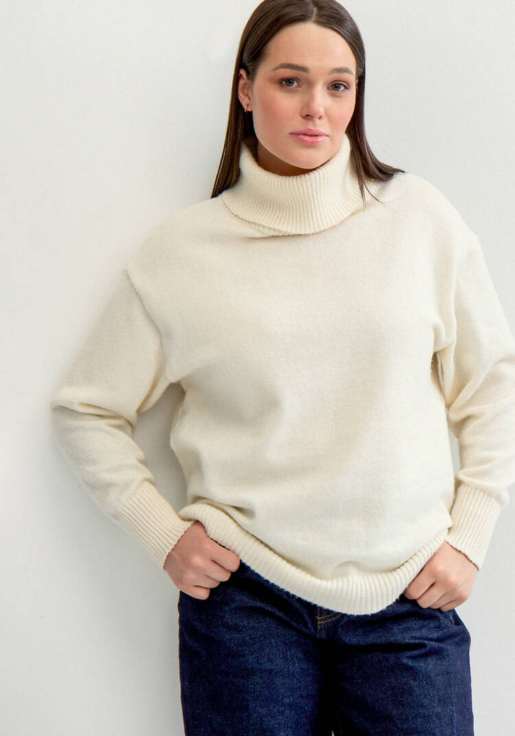 Свитер с объемным воротом шир.  750, рис. 9