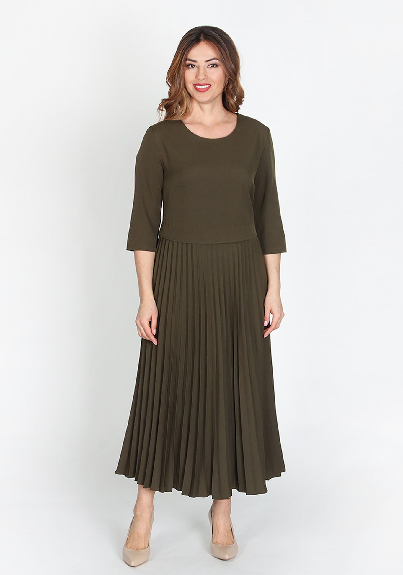 Платье "Чарующий восторг", размер 56, цвет изумрудный - фото 6