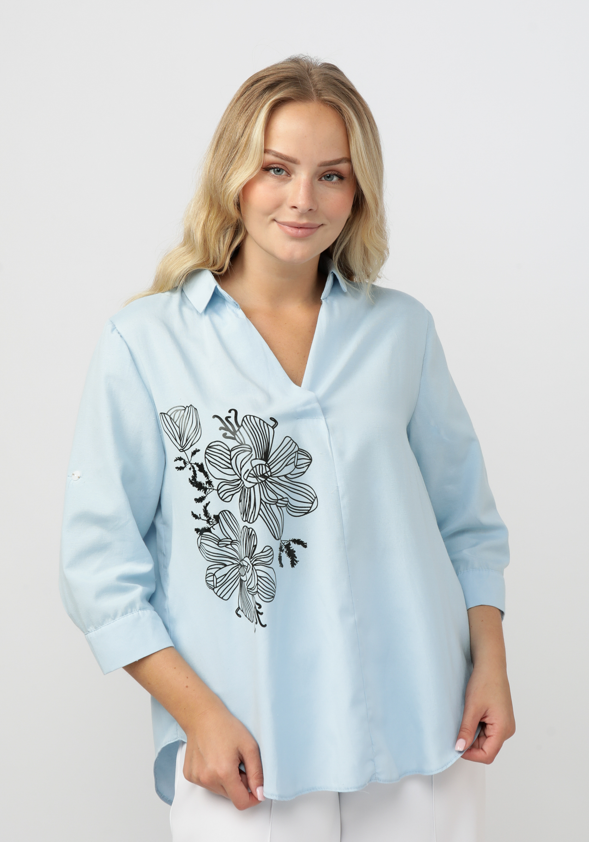 Блуза "Разола" Vittori Vi, размер 52, цвет белый - фото 1