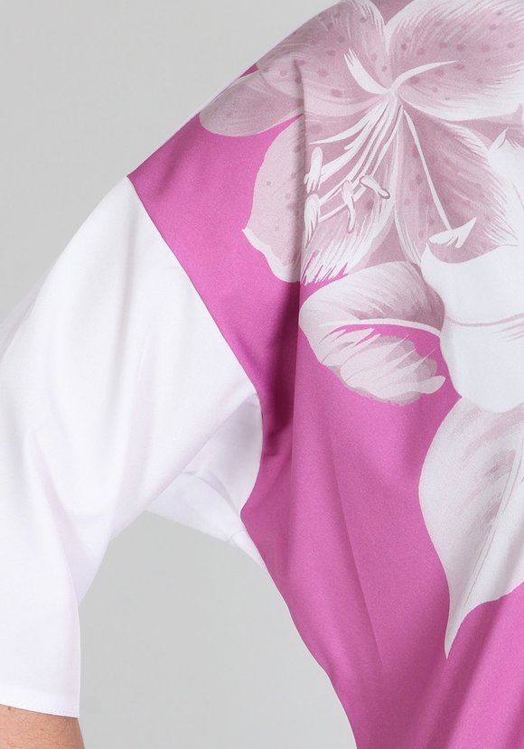 Туника Цветочный ноктюрн шир.  580, рис. 9